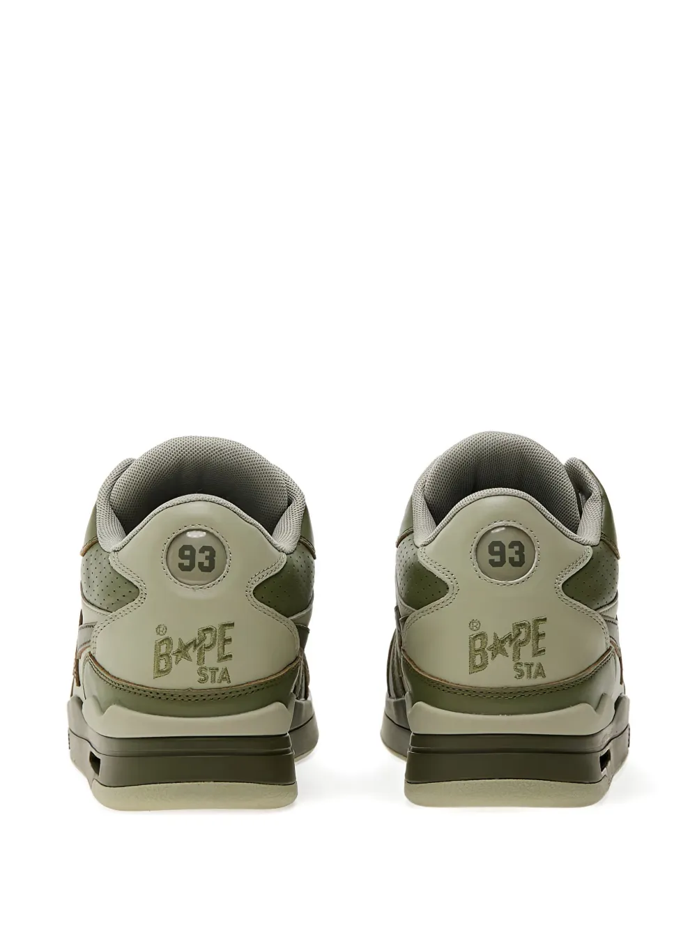 A BATHING APE ClutchSta #1 star-patch sneakers Green