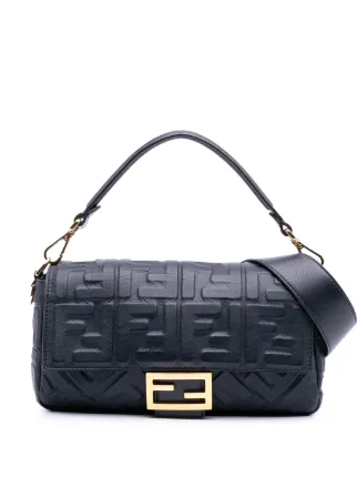 FENDI ボディバッグ ズッカ フェンディネス ナイロン×レザー ブラック A フェンディ ボディバッグ/ベルトバッグ/ショルダーバッグ バッグ