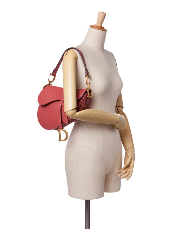 Christian Dior Pre-Owned 2019 Leather Saddle Bag Shoulder Bag Red  FARFETCH PH
