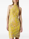 Allure sequin-embellished mini dress - Yellow