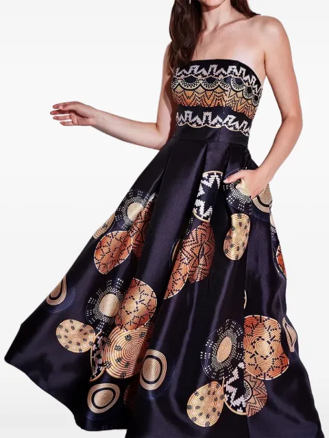 Allure strapless print dress