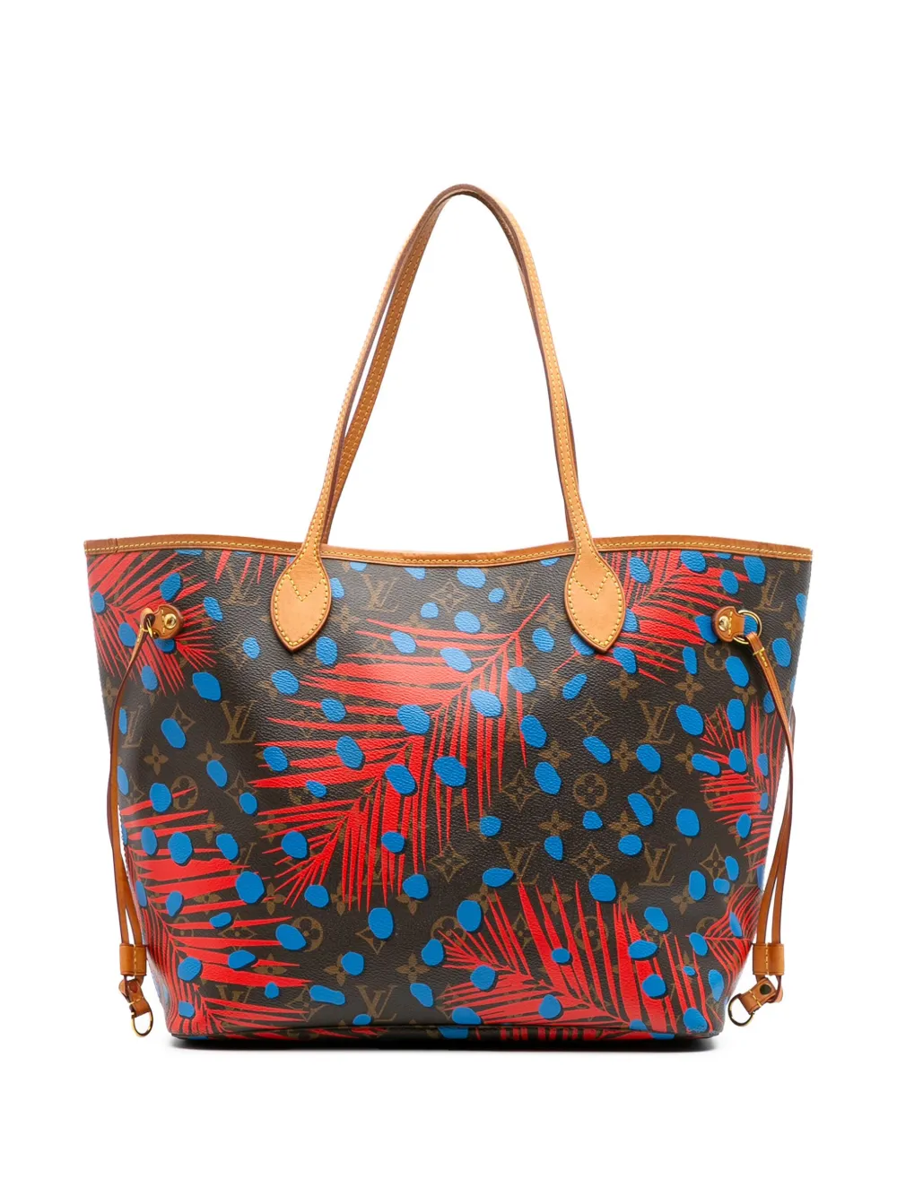 Louis Vuitton Pre-Owned 2016 Monogram Jungle Dots Neverfull MM tote bag | Brown | Image 1