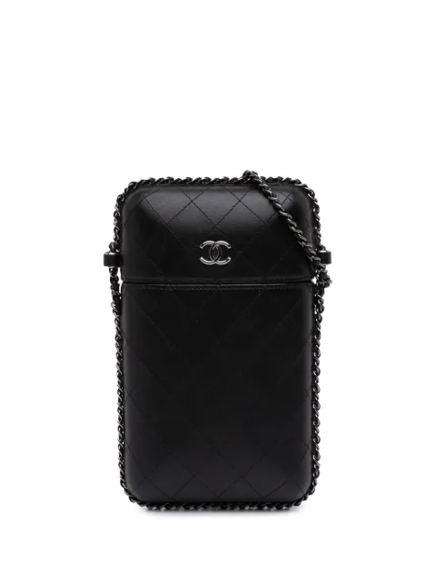 CHANEL Pre-Owned شنطة كروس 'CC تشاين أراوند' مبطنة وبحامل هاتف 2019