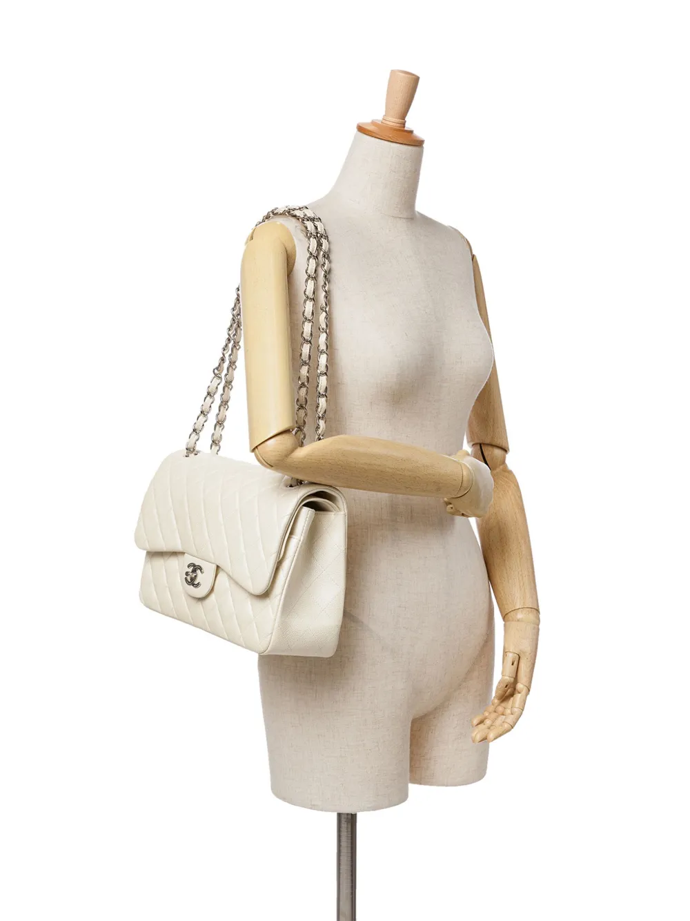 CHANEL Pre-Owned 2014-2015 Jumbo Classic Caviar Double Flap shoulder bag | Pre-Owned | Image 2