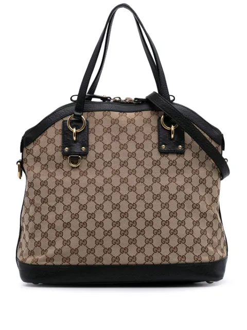 Gucci Pre-Owned 2016-2025 Large GG Canvas Charm Dome satchel