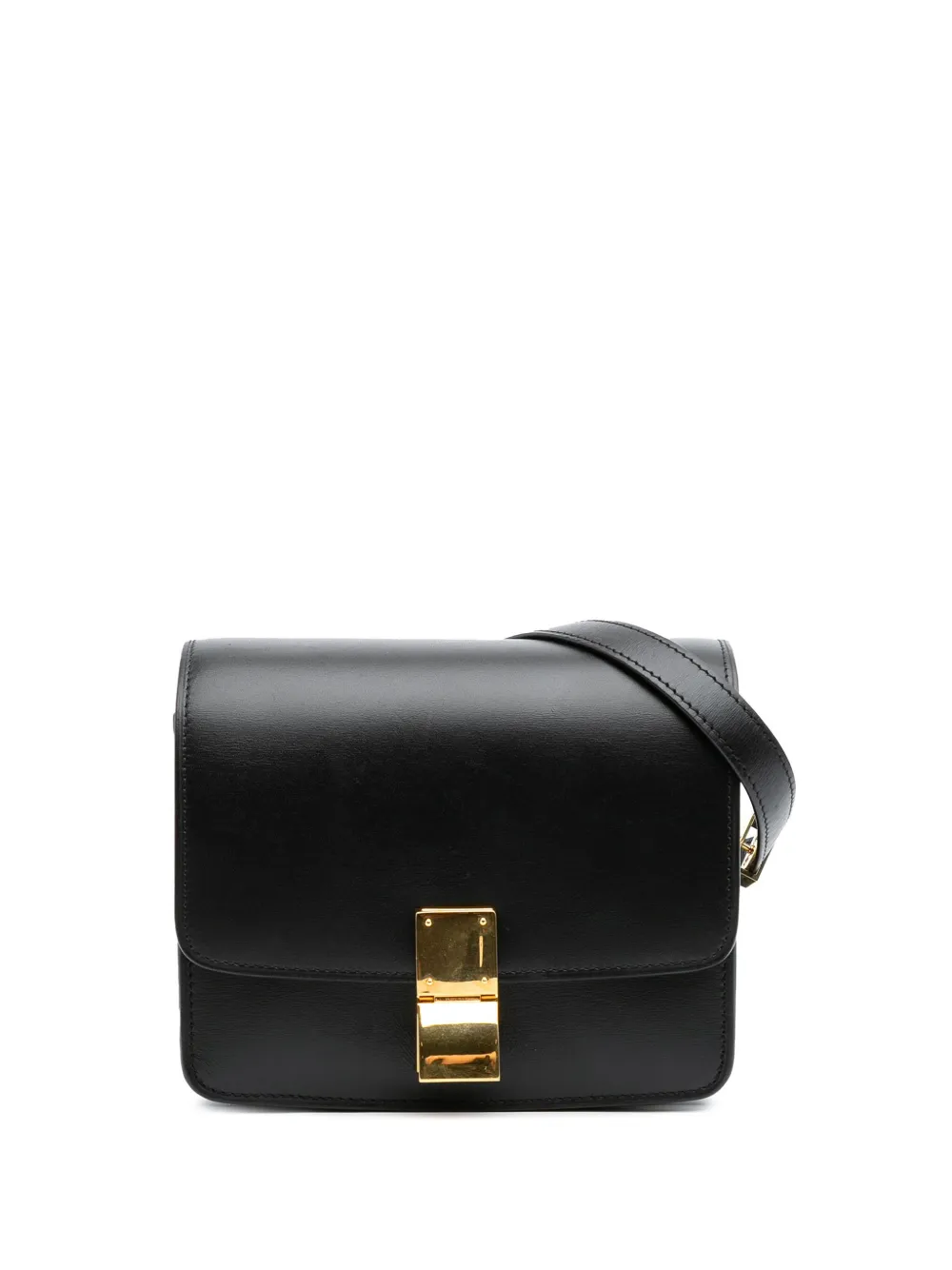Céline Pre-Owned 2015 スモール カーフスキン クラシック ボックス ショルダーバッグ - ブラック Céline Pre-Owned 2015 スモール カーフスキン クラシック ボックス ショルダーバッグ - ブラック