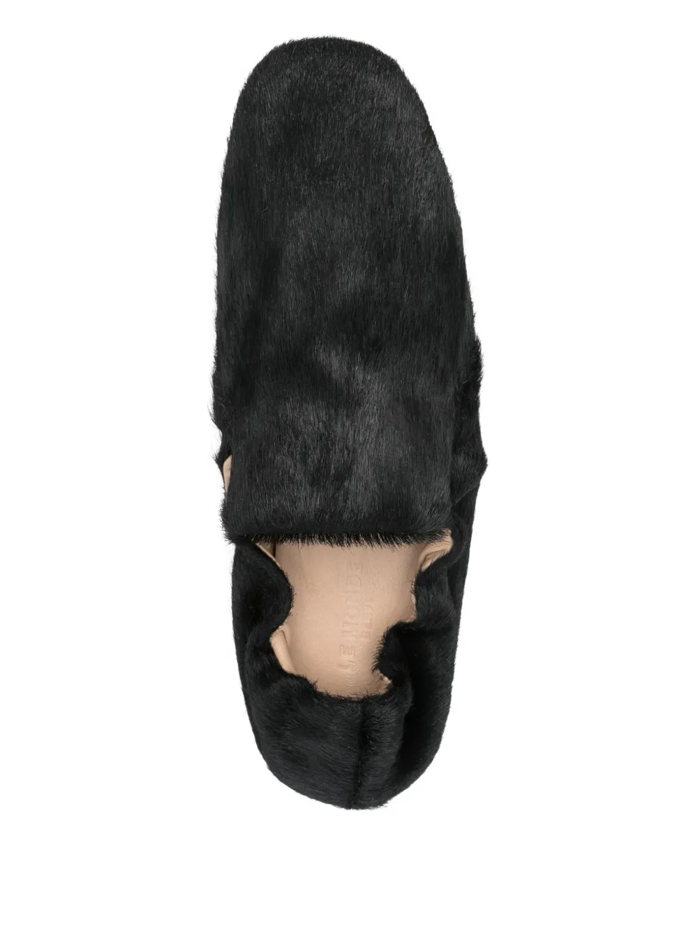 Le Monde Beryl fur-trimmed loafers Black