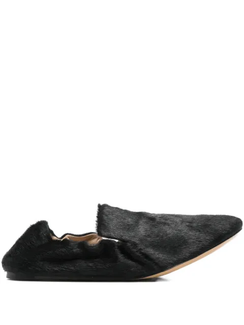 Le Monde Beryl fur-trimmed loafers