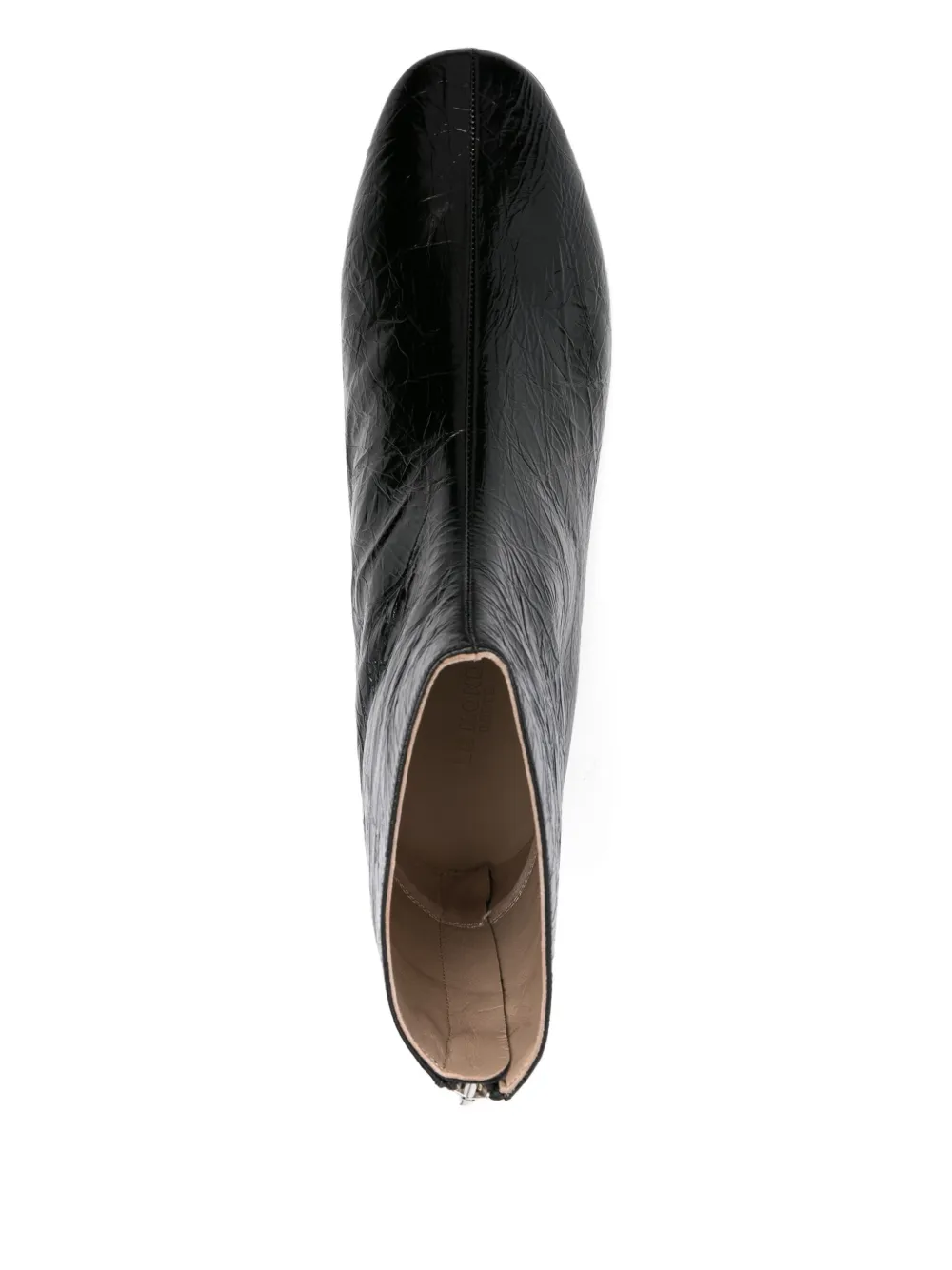 Le Monde Beryl zip-detail flat ankle boots Black
