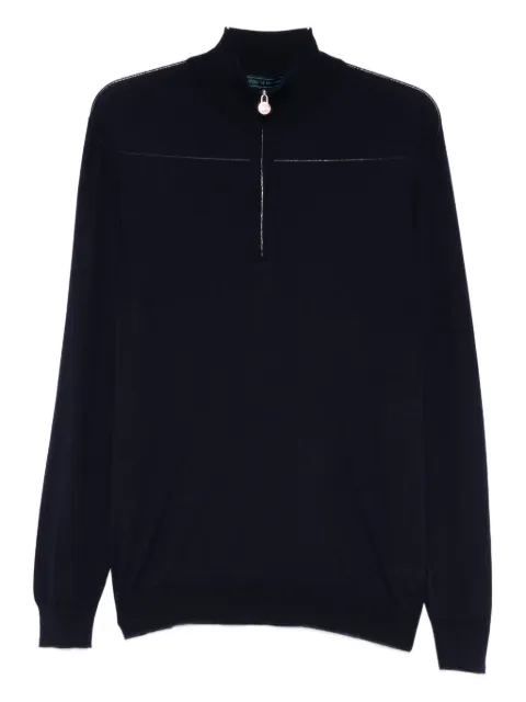 Kiton half-zip wool sweater