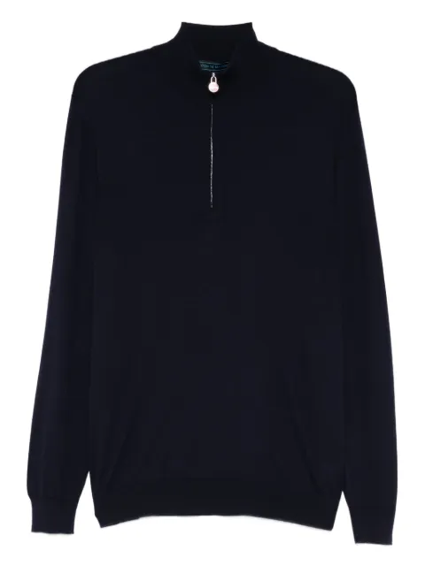 Kiton half-zip wool sweater