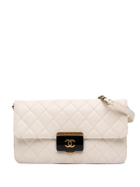 CHANEL Pre-Owned mellemstor Beauty Lock skuldertaske i fåreskind med flaplukning fra 2016-2017