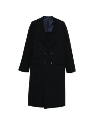 Greg Lauren GL1 Button Spine Coat | Black | FARFETCH MY