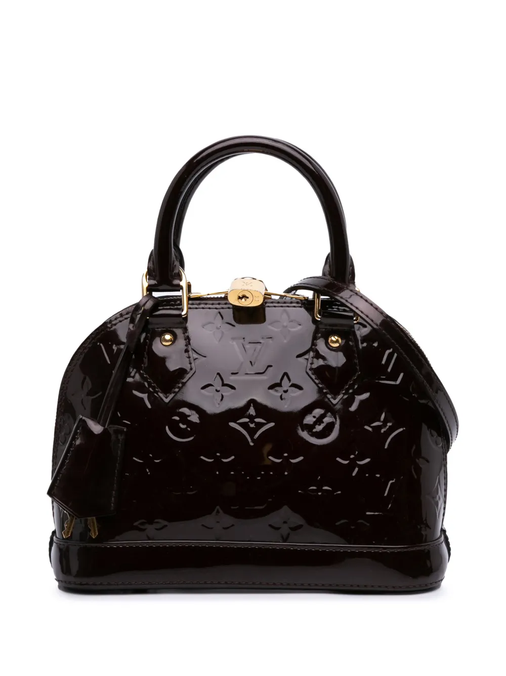 Louis Vuitton Pre-Owned 2014 モノグラム ヴェルニ アルマ BB サッチェルバッグ - パープル Louis Vuitton Pre-Owned 2014 モノグラム ヴェルニ アルマ BB サッチェルバッグ - パープル