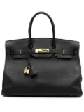 Hermès Pre-Owned 2003 Togo Birkin Retourne 35 handbag - Black