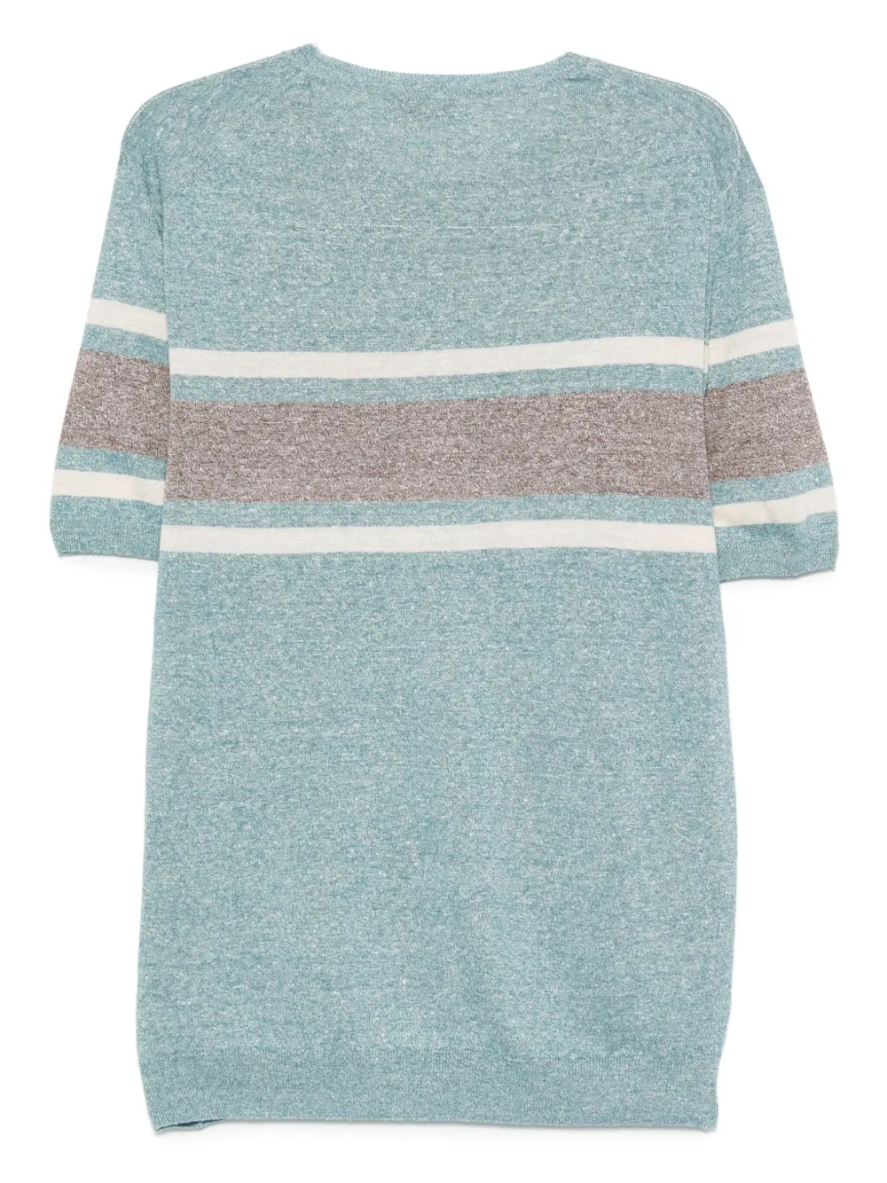 Gran Sasso Gestreepte top met korte mouwen - Blauw