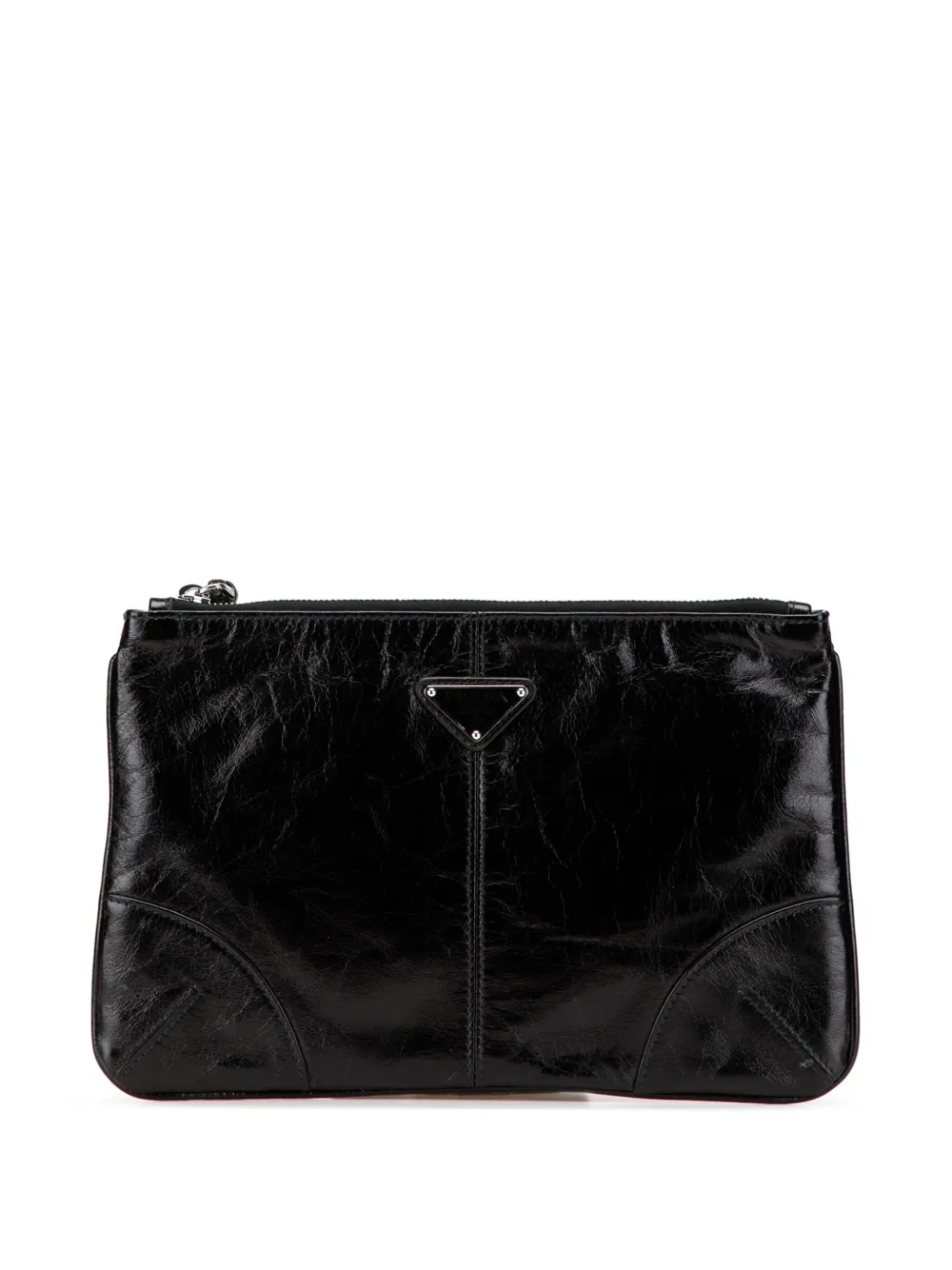 Pre-owned Prada 2013-2025 Vitello Shine Clutch Bag