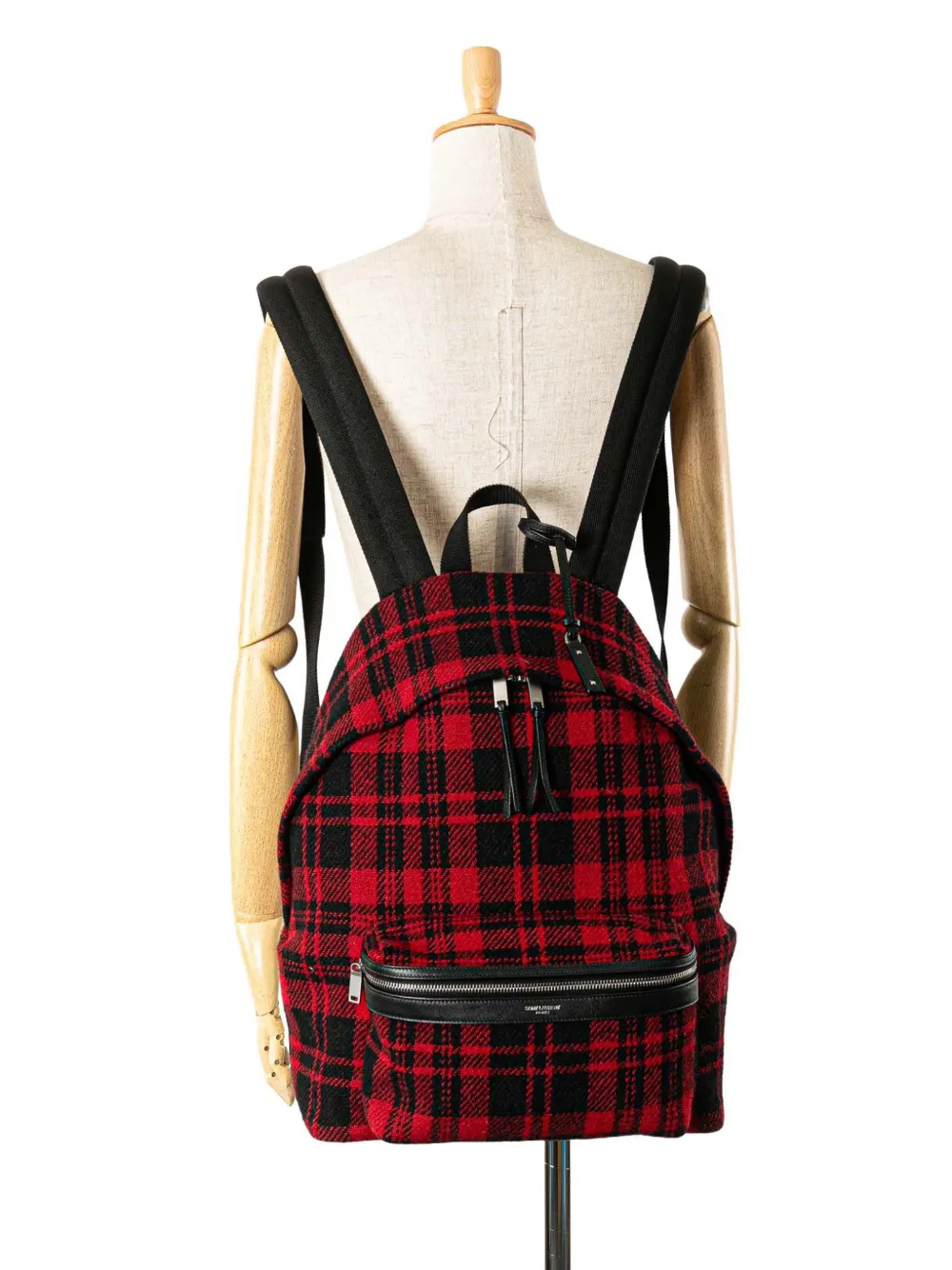 Saint Laurent Pre-Owned 2020 Wool Tartan City backpack | Pre-Owned | Image 2