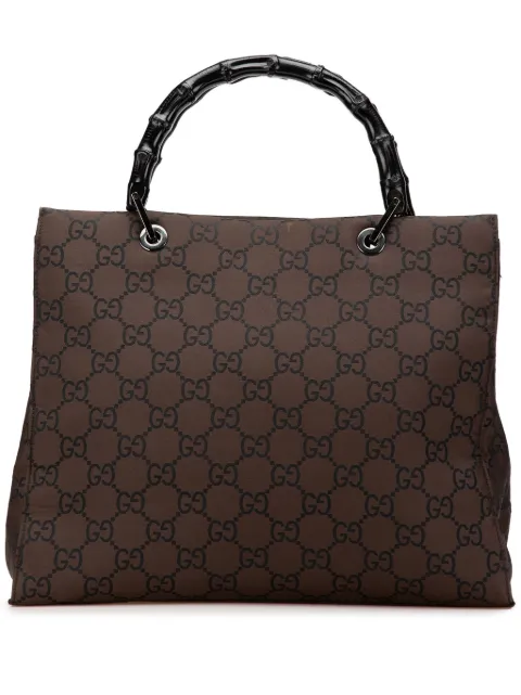 Gucci Pre-Owned bolso de mano Bamboo GG Canvas 2000-2015