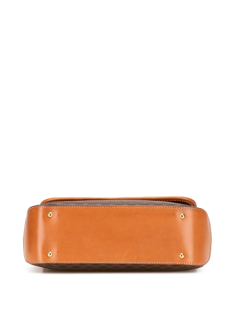 Pre-owned Celine 1994 Macadam Coated Canvas Satchel