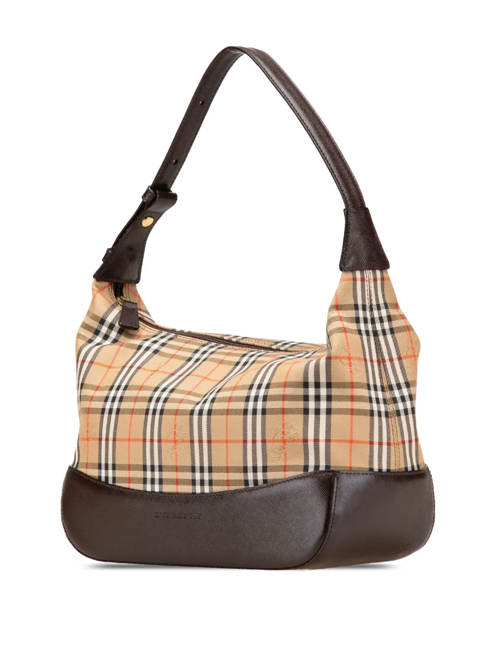Pre-owned Burberry 2000-2017 Haymarket Check Canvas Shoulder Bag