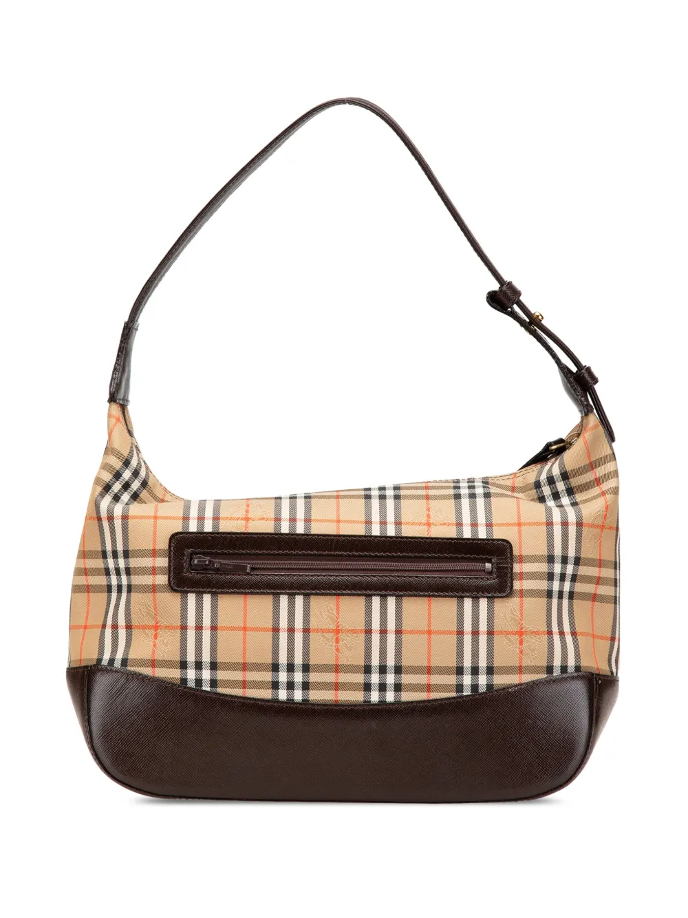Burberry Pre-Owned 2000-2017 Haymarket Check Canvas shoulder bag | Brown | Image 1