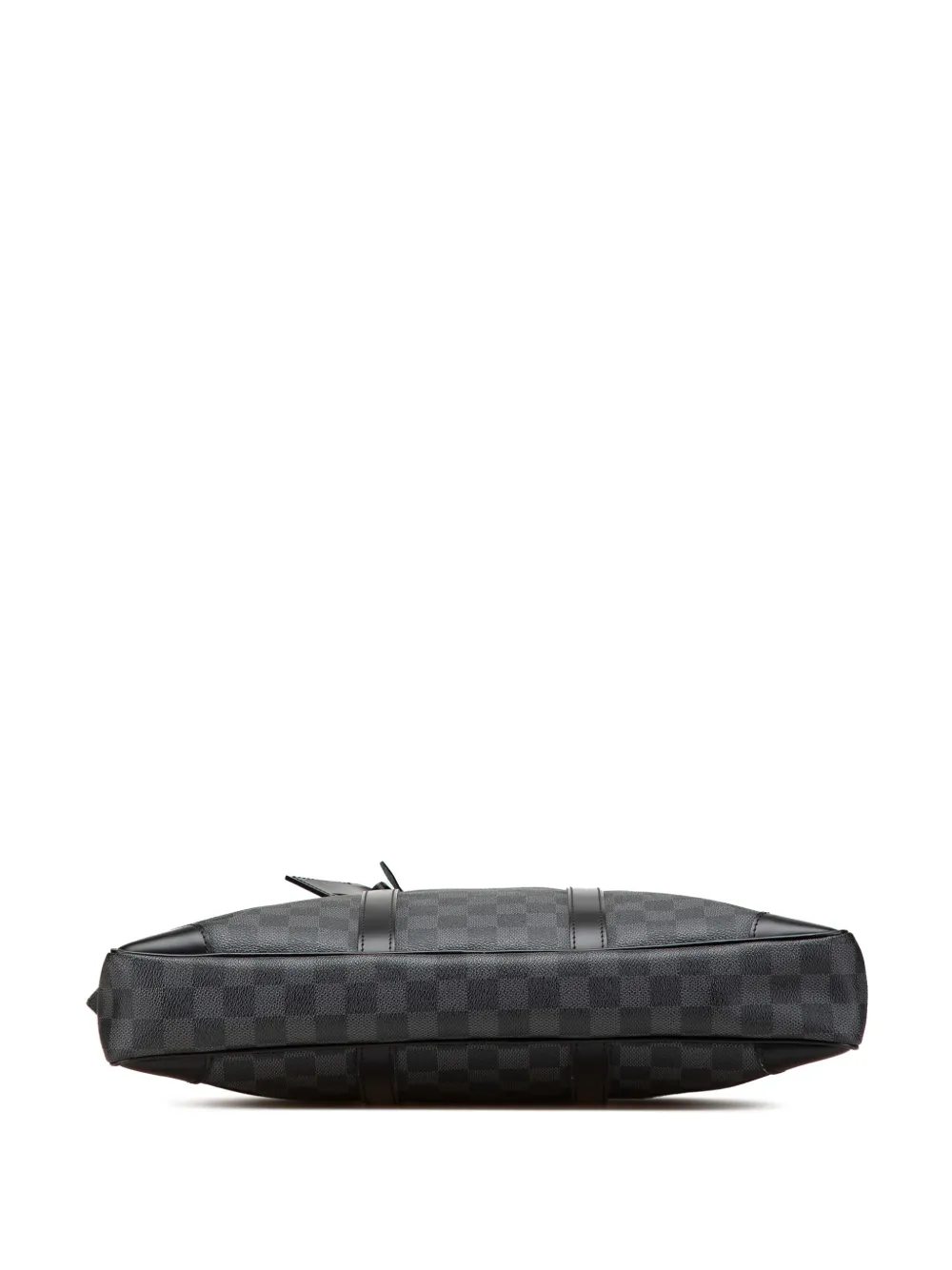 Pre-owned Louis Vuitton 2011 Damier Graphite Porte Documents Voyage Pm Business Bag In Black