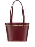 Burberry Pre-Owned 2000-2017 House Check Trimmed Leather tote bag - Red