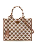 Prada Pre-Owned 2013-2025 Small Canvas Symbole Triangolo satchel - Brown