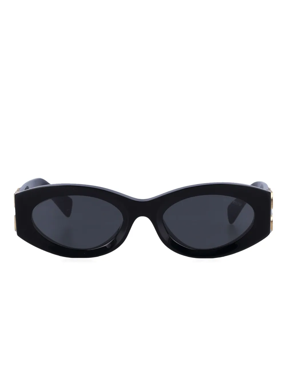 Miu Miu oval-frame sunglasses | Black | Image 1