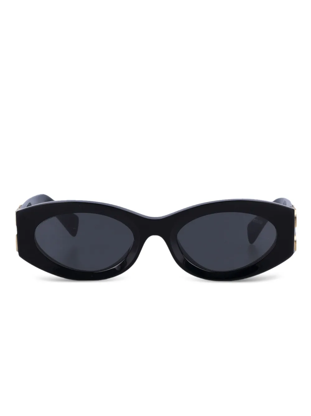 Miu Miu oval-frame sunglasses | Black | Image 1