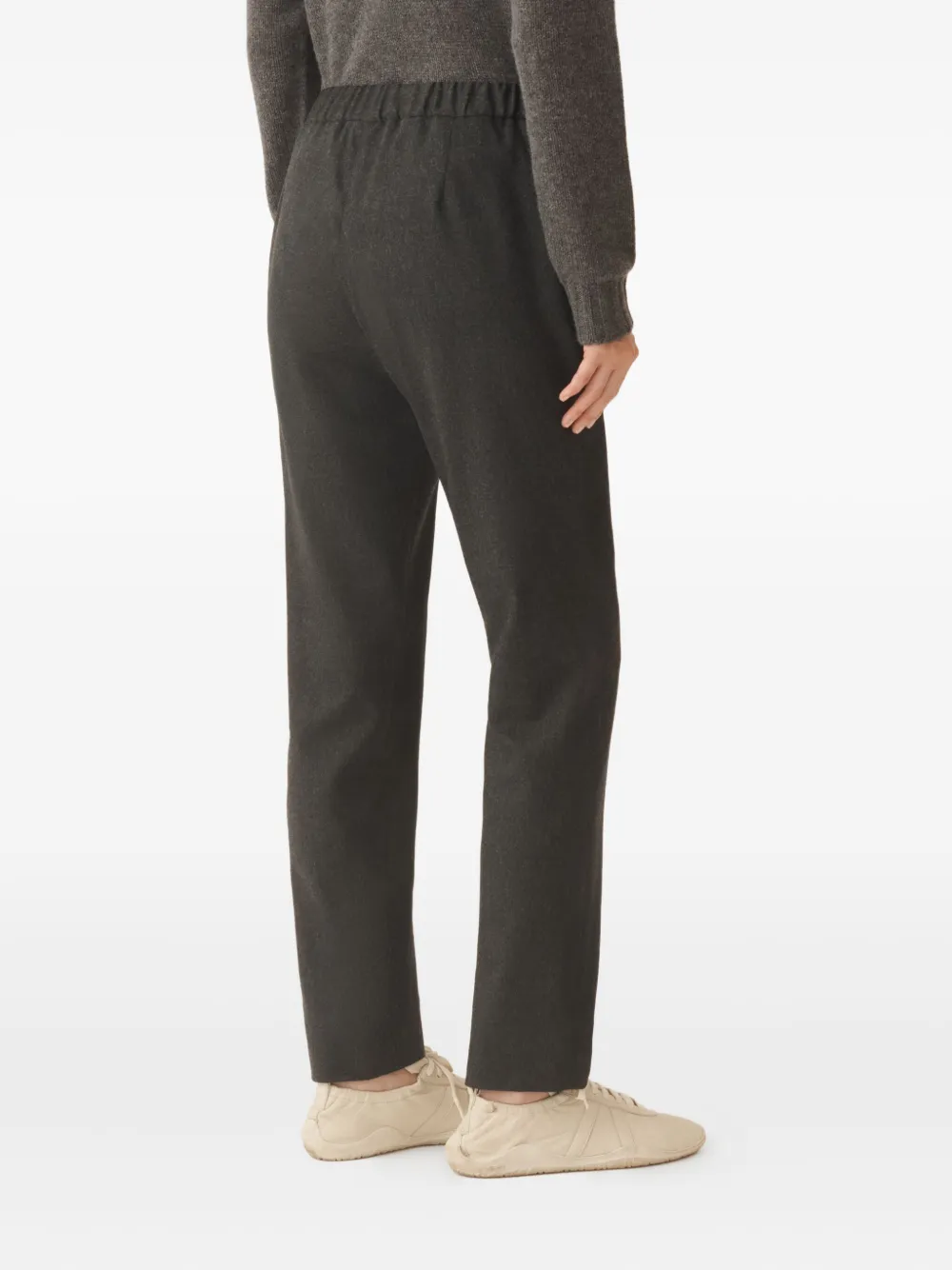 Fabiana Filippi Broek van wolblend met trekkoord Grijs