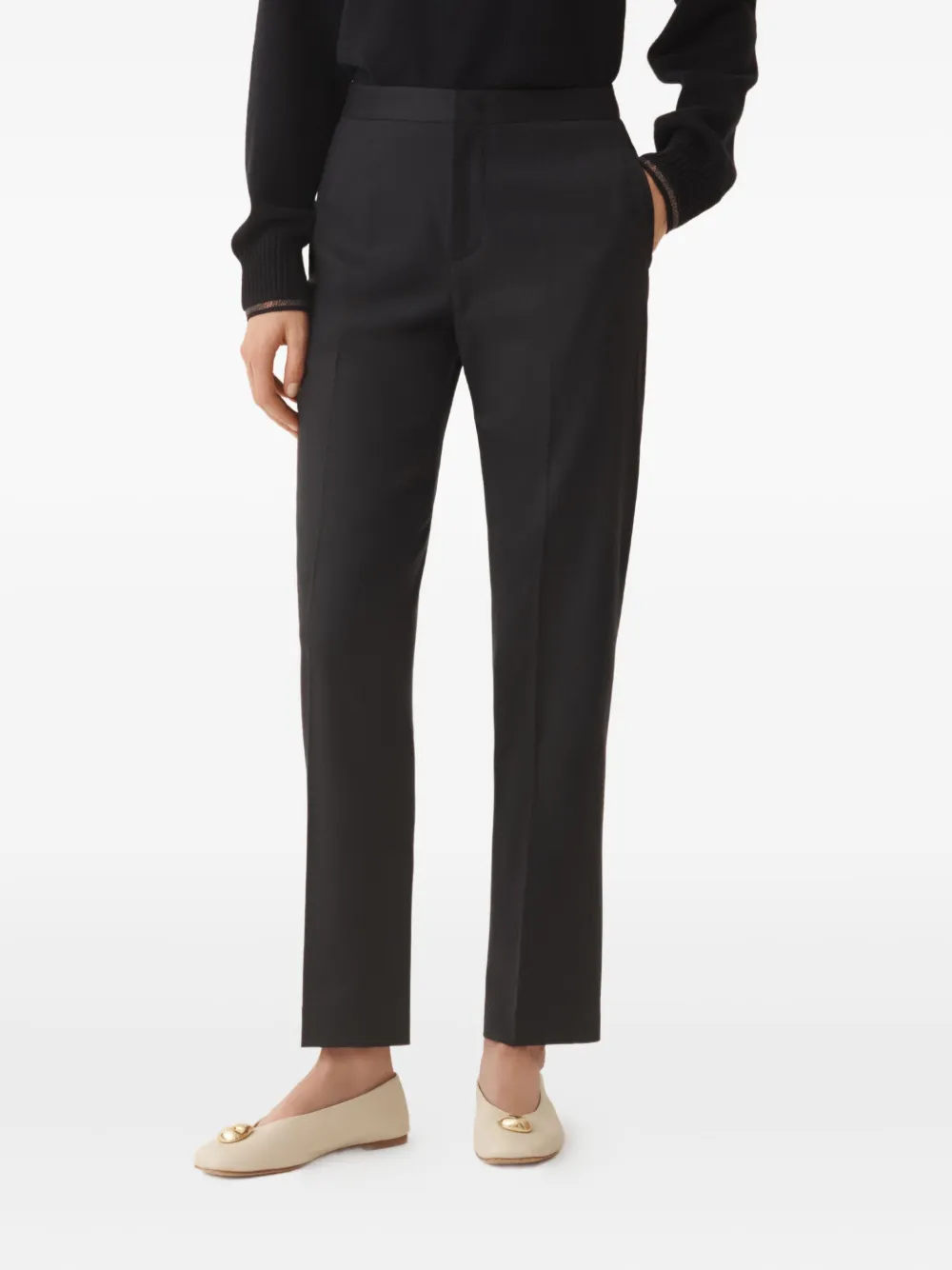 Fabiana Filippi Broek van scheerwol Blauw