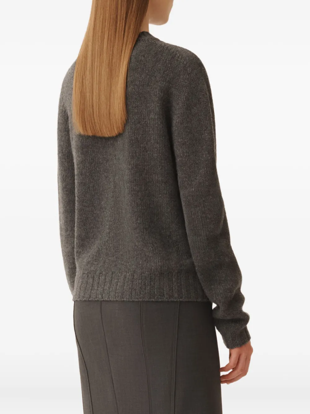 Fabiana Filippi Crew-neck Sweater In Gray