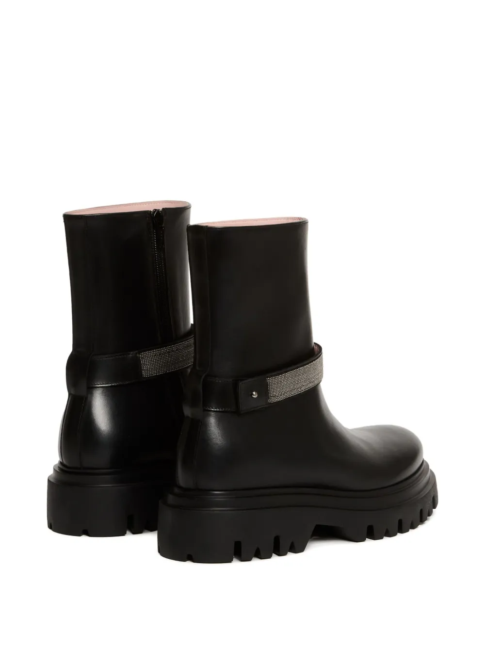 Fabiana Filippi chain-embellished boots Black