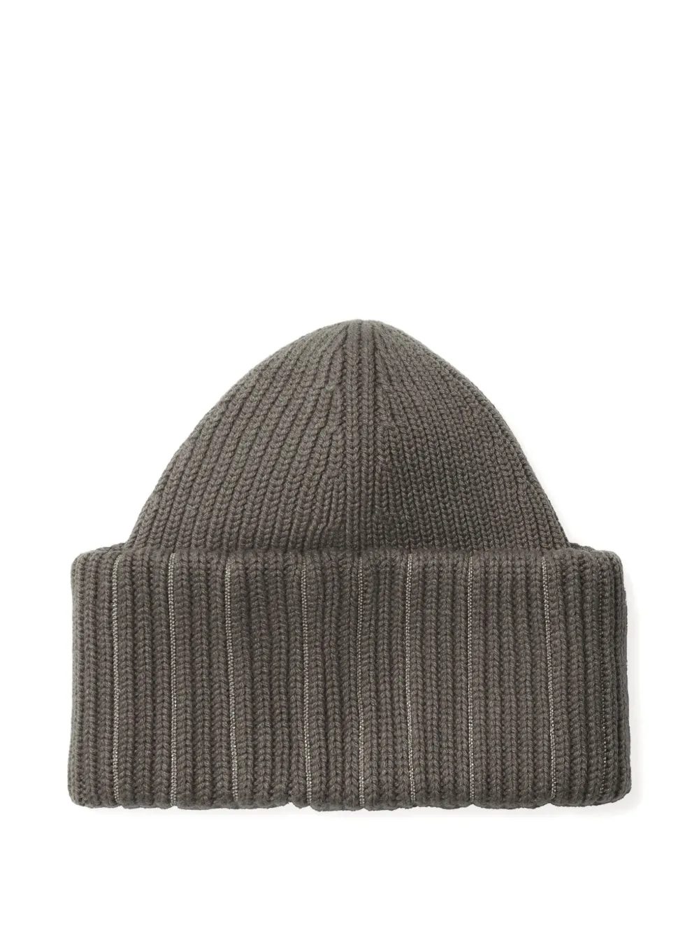 Fabiana Filippi ribbed beanie hat | Grey | Image 1