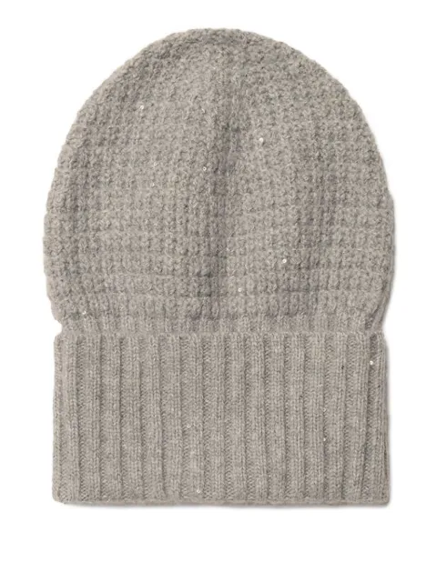 Fabiana Filippi sequin-embellished ribbed beanie