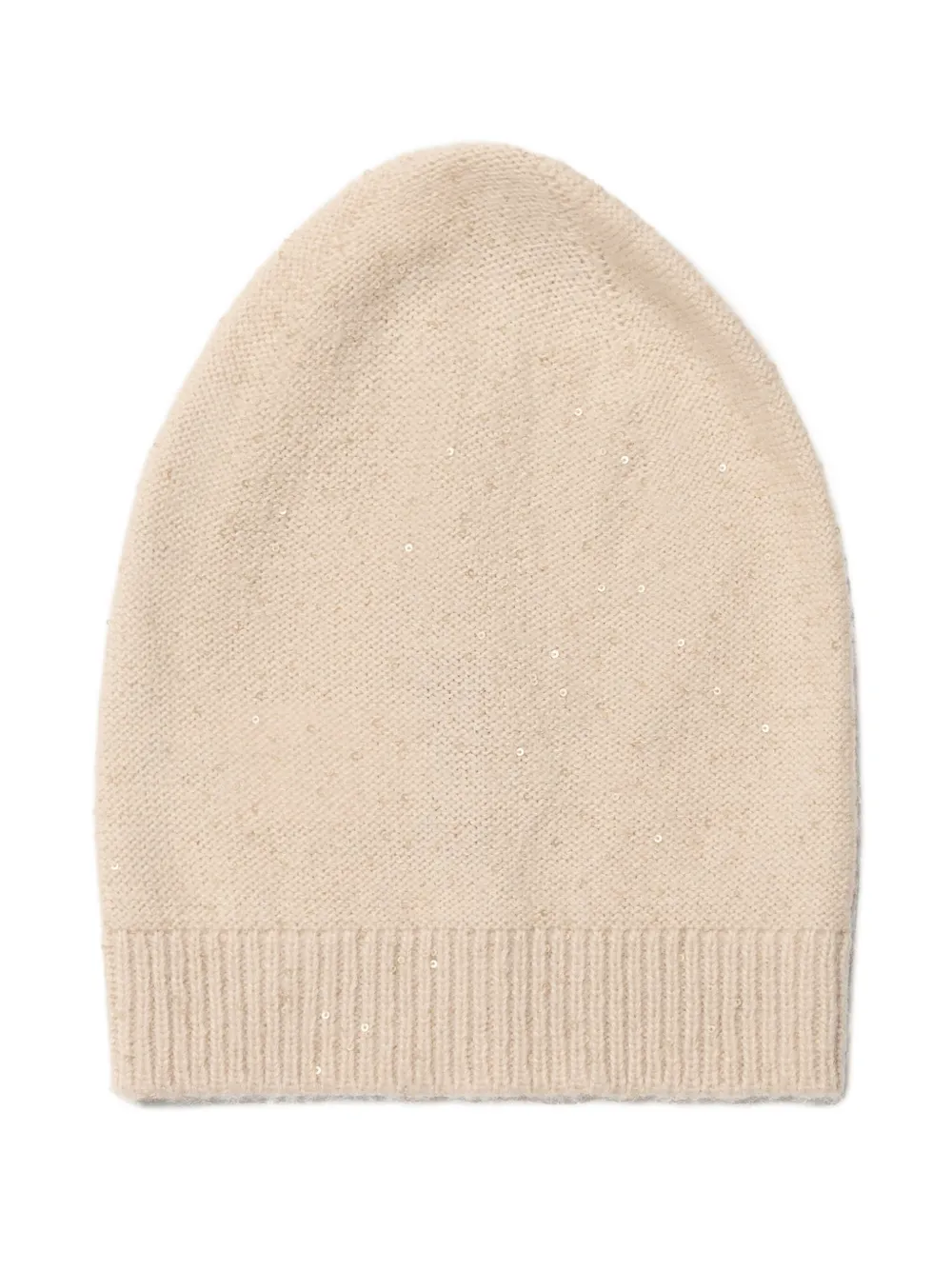Fabiana Filippi Sequin-embellished Beanie Hat In Neutral
