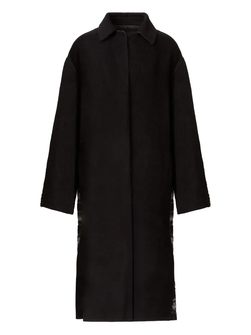 Fabiana Filippi textured panelled coat | Black | Image 1