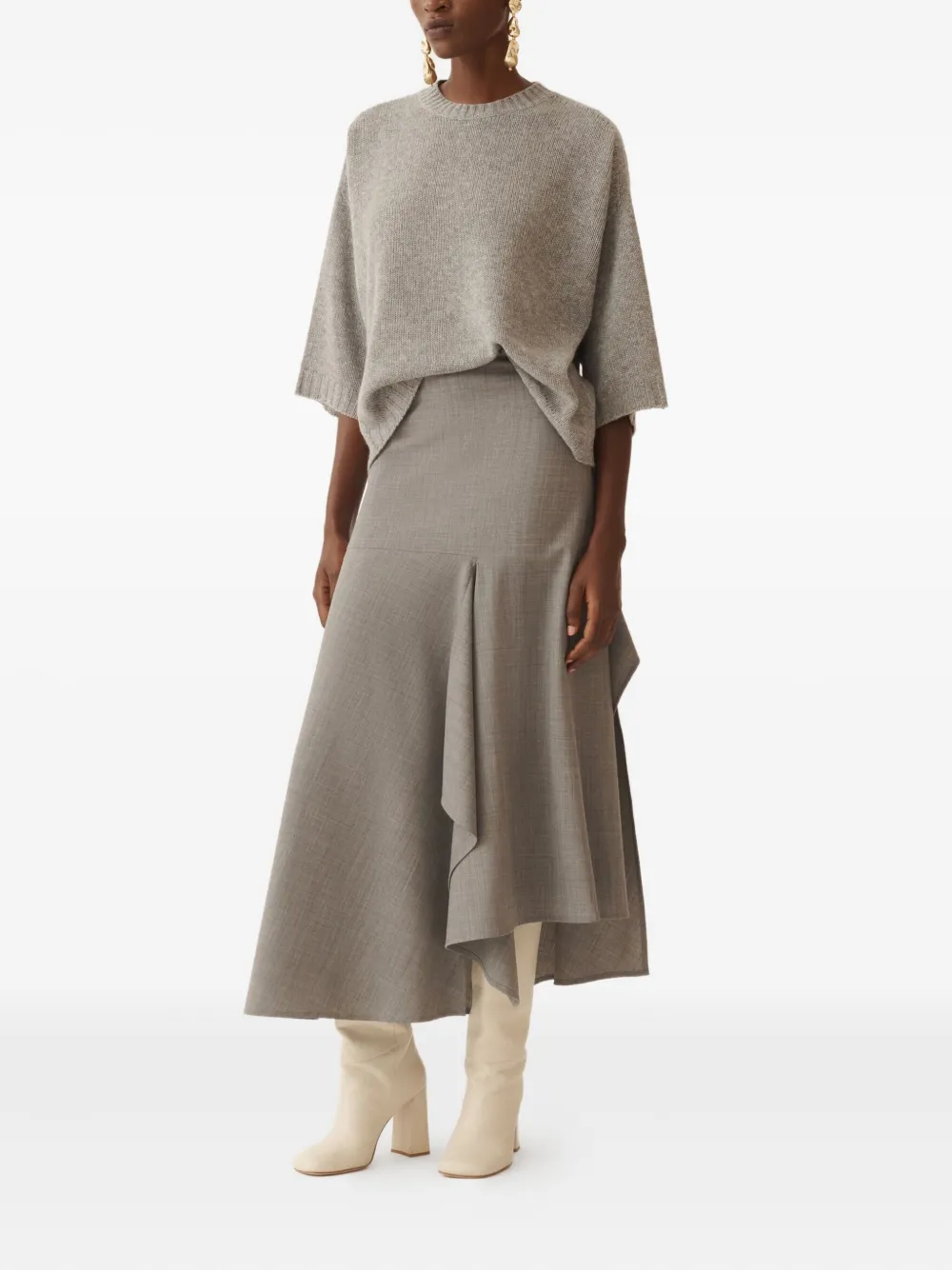 Fabiana Filippi round-neck short-sleeve sweater | Knitted Sweaters | Image 2