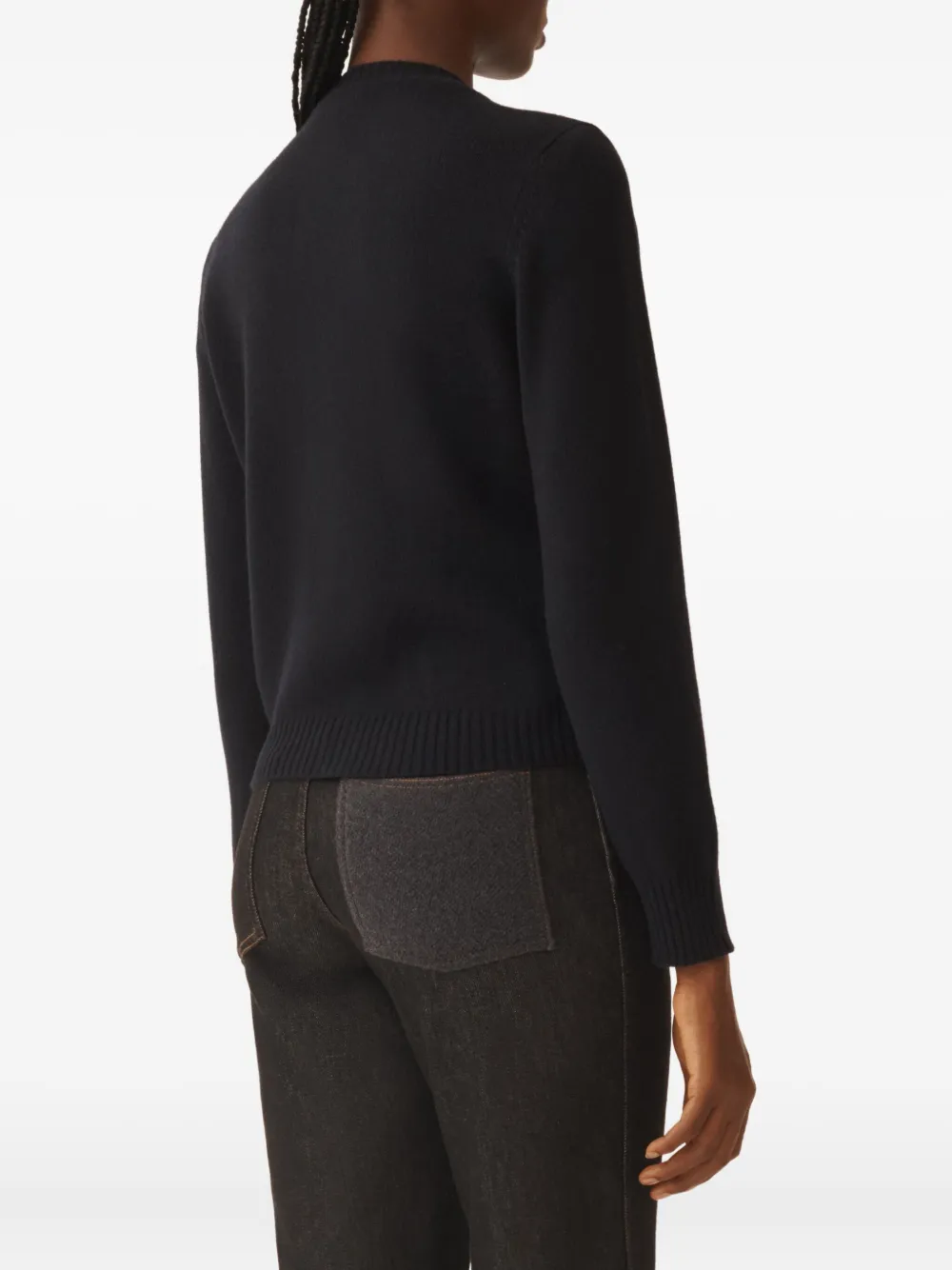 Fabiana Filippi Embellished Button Cardigan In Black