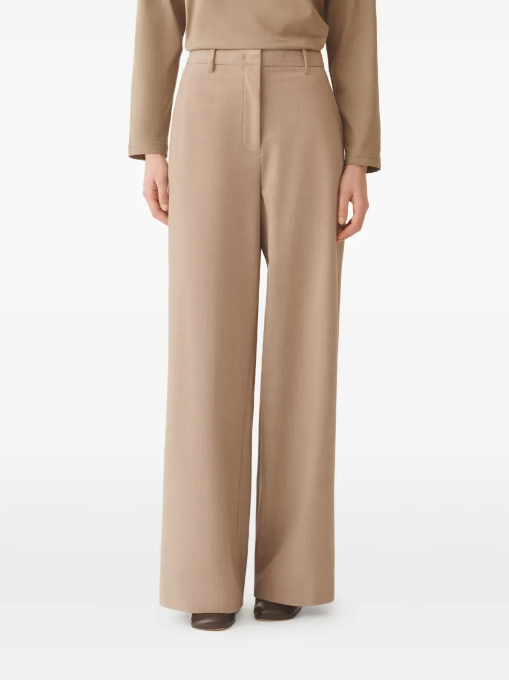 Fabiana Filippi Side-stripe Trousers In Neutral