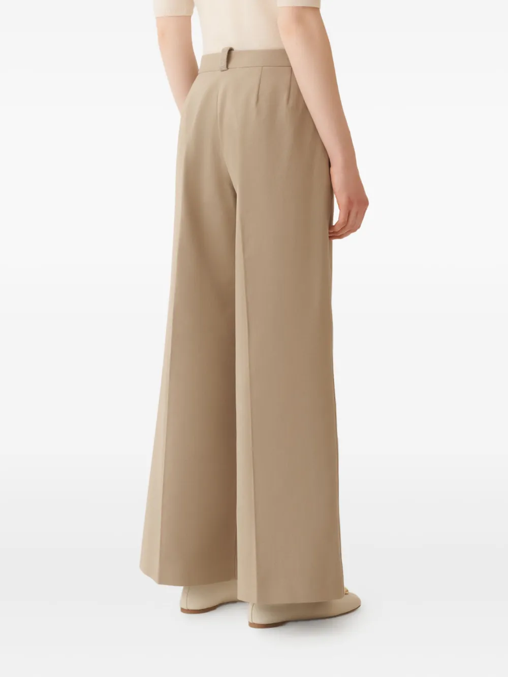 Fabiana Filippi Straight plooibroek Beige