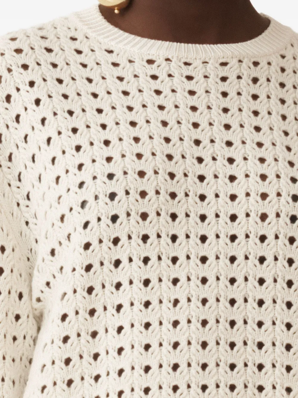 Fabiana Filippi Opengebreide trui Beige