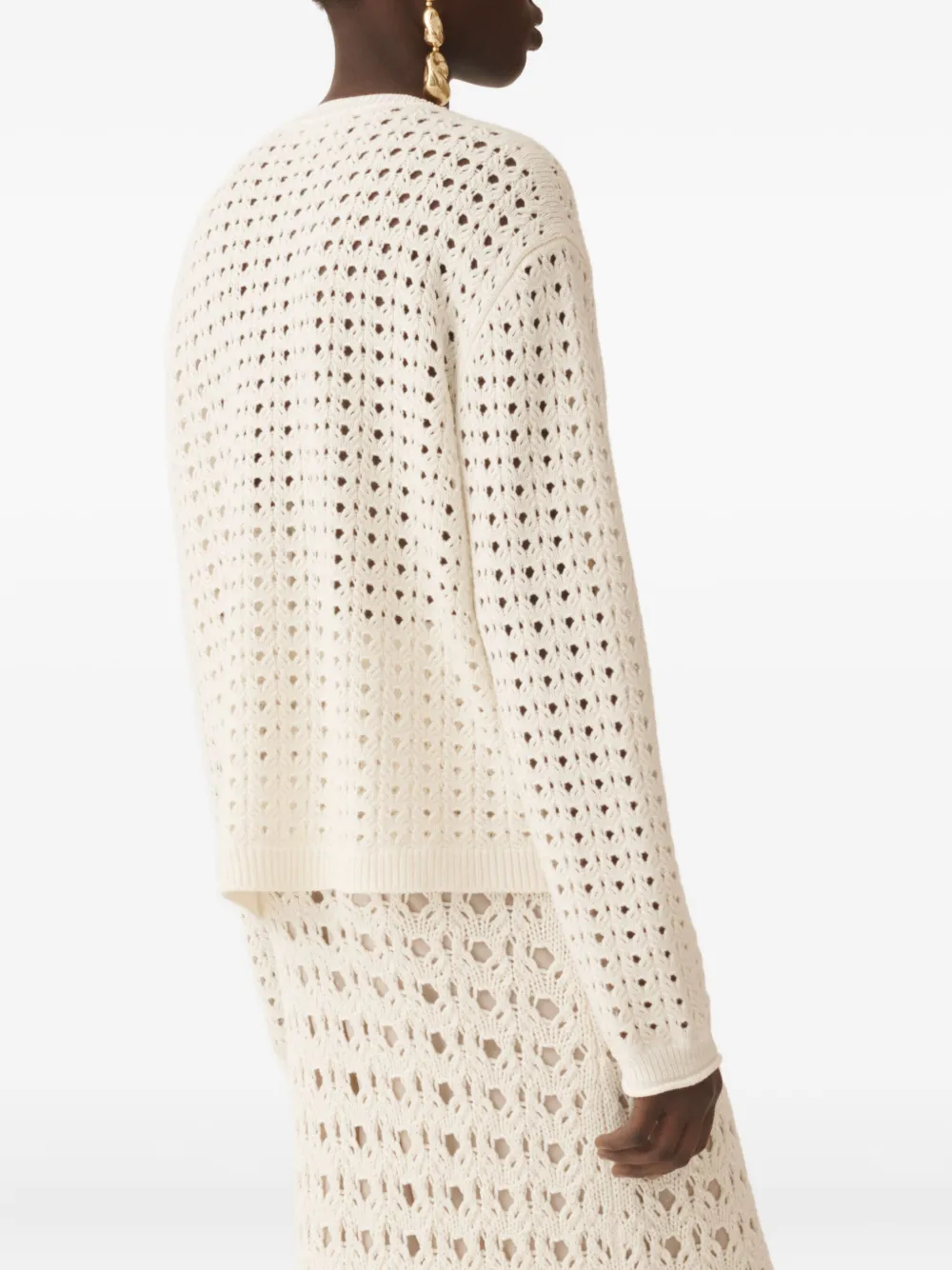 Fabiana Filippi Opengebreide trui Beige