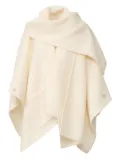 Fabiana Filippi pocket-detail draped cape - White