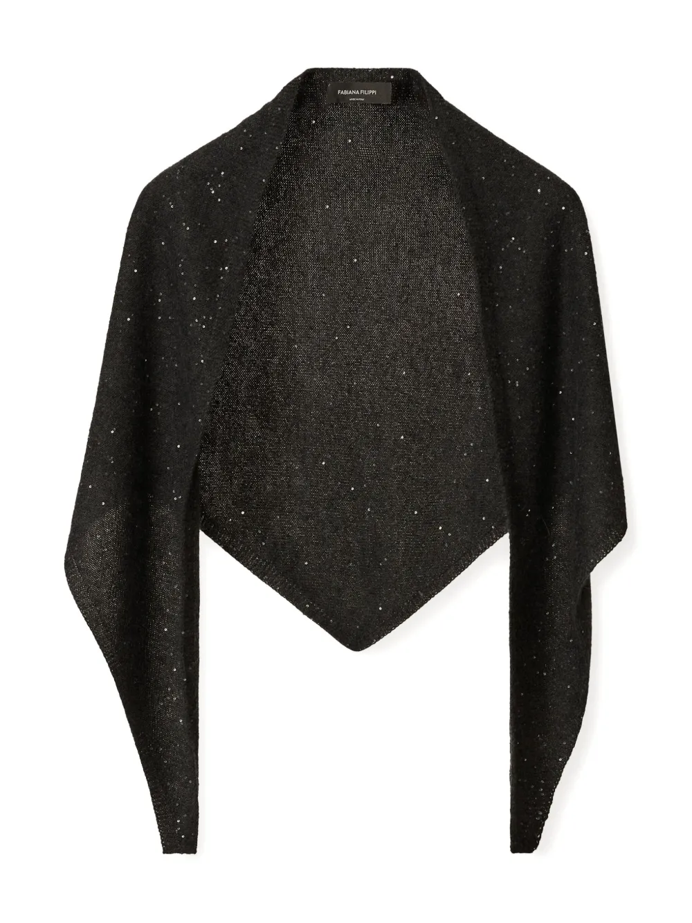 Fabiana Filippi sequin-embellished scarf - グレー Fabiana Filippi sequin-embellished scarf - グレー