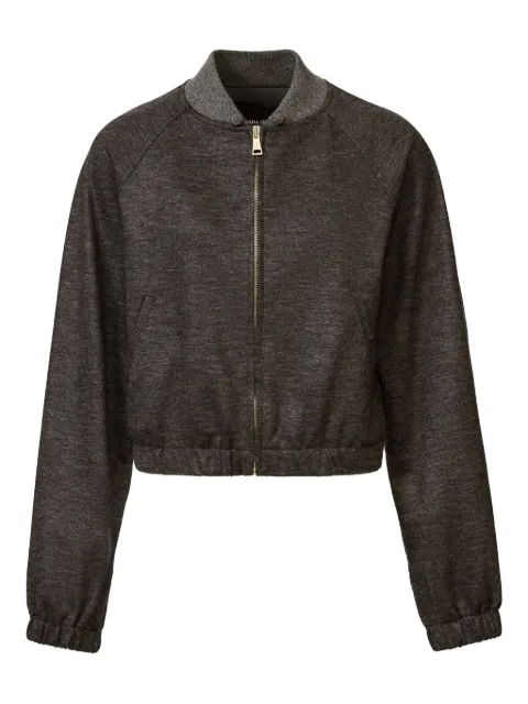 Fabiana Filippi zip-front cropped bomber jacket