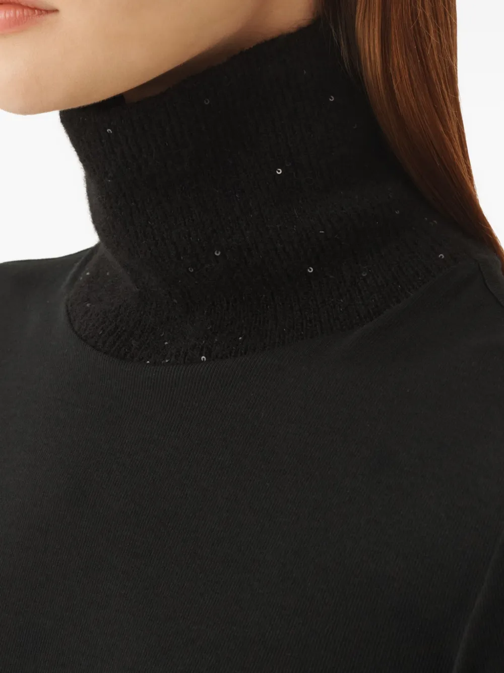 Fabiana Filippi Top verfraaid met pailletten Zwart