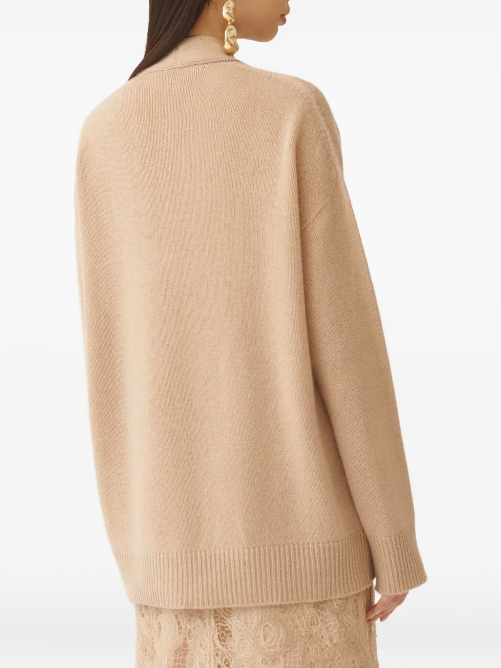 Fabiana Filippi Vest met V-hals Beige
